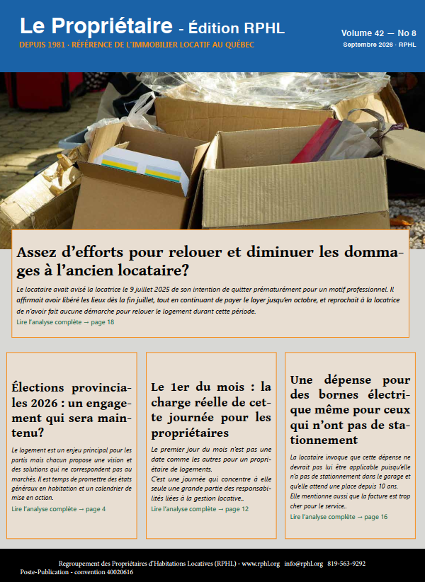 Journal RPHL Septembre 2026